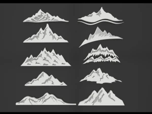 горный рюкзак 3D Модель