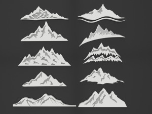 the mountain pack Modello 3D