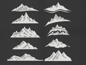 the mountain pack 3D Model