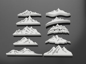 the mountain pack Modello 3D