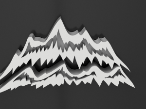 the mountain pack Modello 3D
