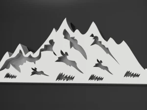 the mountain pack 3D Model