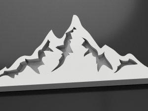 the mountain pack Modello 3D
