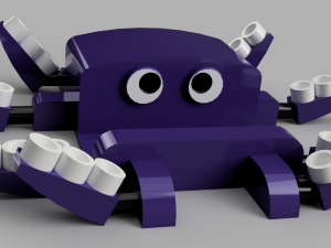 octopus smartphone stand Model do druku 3D