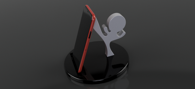 karate smartphone stand 3Dプリントモデル .c4d .max .obj .3ds .fbx .stl .blend 