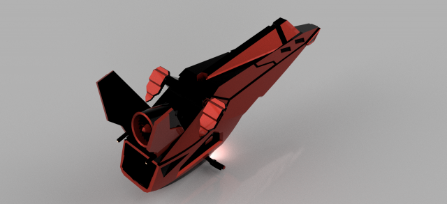 balutar-class swoop 3D Model in Fantasy Spacecraft 3DExport
