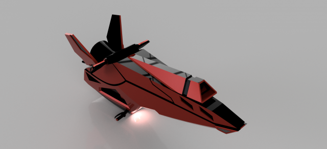 balutar-class swoop 3D Model in Fantasy Spacecraft 3DExport