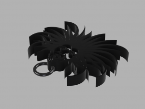banshee keychain Model Cetak 3D