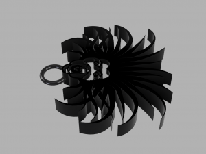 banshee keychain Model Cetak 3D