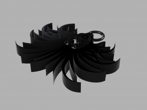 banshee keychain Model Cetak 3D