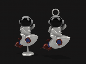 rocket man figurine or keychain Modèle 3D