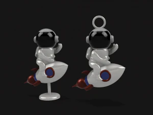 rocket man figurine or keychain 3D Model