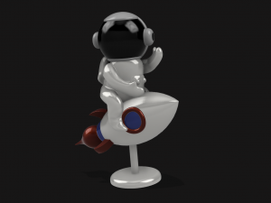 rocket man figurine or keychain Modèle 3D