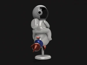 rocket man figurine or keychain 3D Model