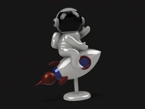 rocket man figurine or keychain 3D Model