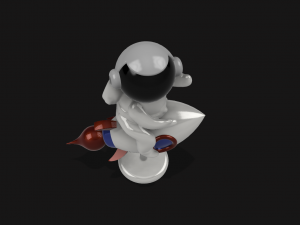 rocket man figurine or keychain Modèle 3D