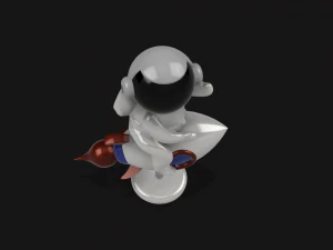 rocket man figurine or keychain 3D Model