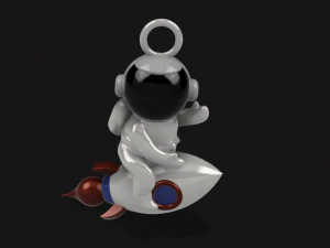 rocket man figurine or keychain 3D Model