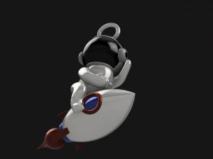 rocket man figurine or keychain 3D Model