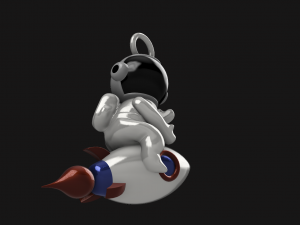 rocket man figurine or keychain Modèle 3D