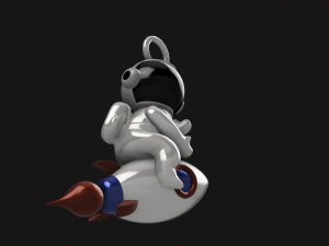 rocket man figurine or keychain 3D Model