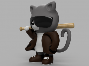 cat-gangster Model 3D