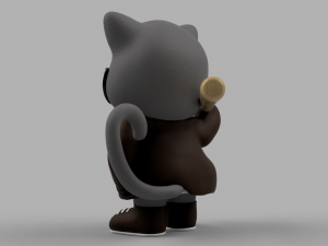 cat-gangster Model 3D