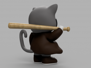 cat-gangster Model 3D