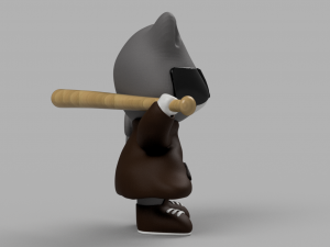 cat-gangster Model 3D