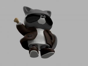 cat-gangster Model 3D