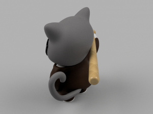cat-gangster Model 3D