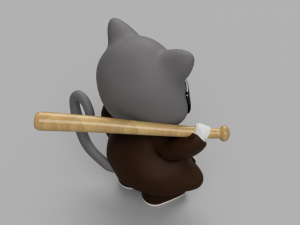 cat-gangster Model 3D