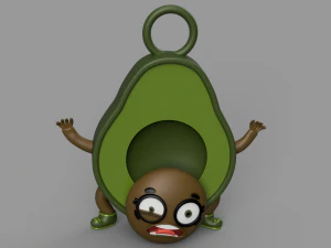 funny avocado 3D Model