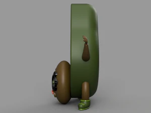 funny avocado 3D Model