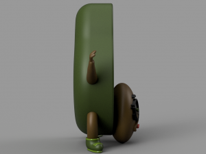 funny avocado 3D Model