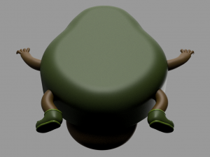 funny avocado 3D Model