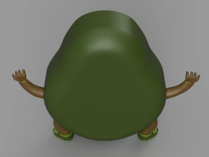 funny avocado 3D Model