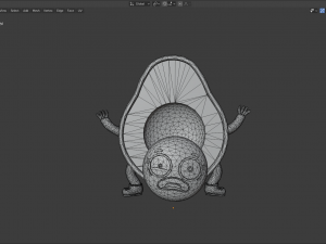 funny avocado 3D Model