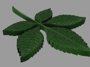 chestnut leaf 3D Модель