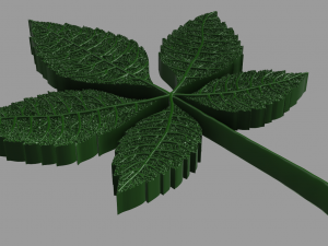 chestnut leaf 3D Модель