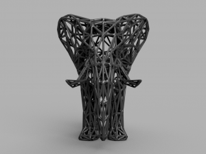 low poly elephant 3D Print Model