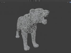tiger Model Cetak 3D