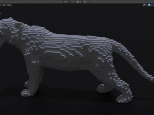voxel tiger 3D Print Model