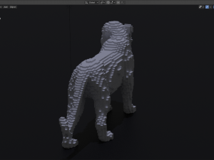 voxel tiger 3Dプリントモデル