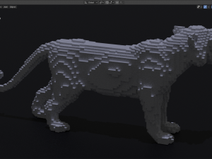 voxel tiger 3Dプリントモデル
