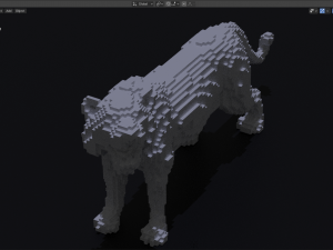 voxel tiger 3Dプリントモデル