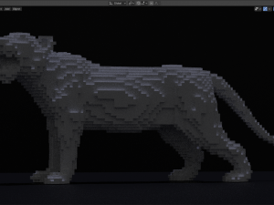 voxel tiger 3Dプリントモデル