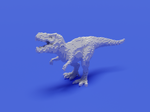 voxel t-rex 3D Print Model