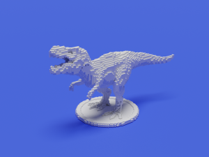 voxel t-rex 3Dプリントモデル
