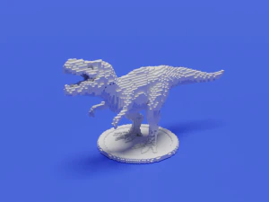 voxel t-rex 3D Print Model